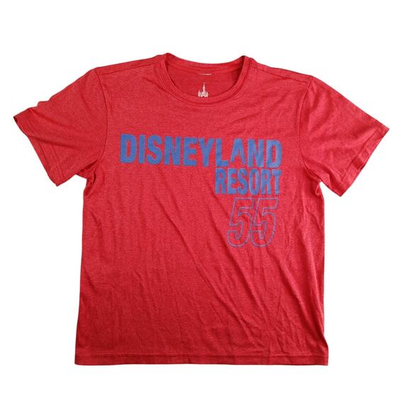 Disney Parks Tops - Disney Parks Shirt Kids Medium Red Disneyland Resort 55 Athletic Tee T-Shirt